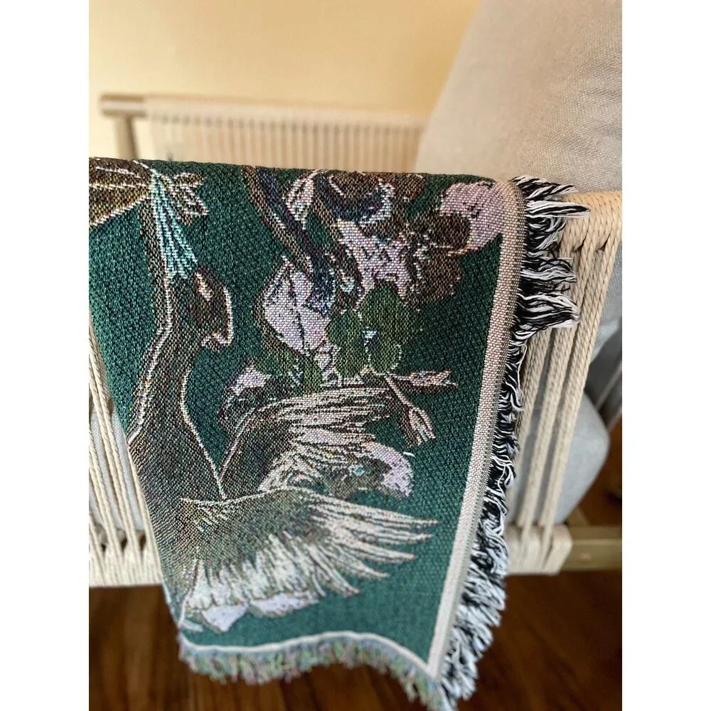 Vintage Collections Etc Baby Blessing Blanket Nursery Poem Woven Throw Newborn